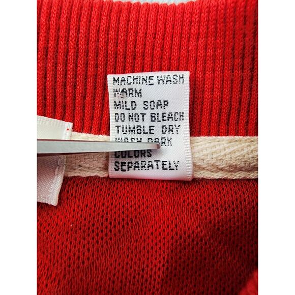 Vintage 80s Creators Quilted Sleeveless Full Zip Jacket Size L Red Oversized - Picture 5 of 8